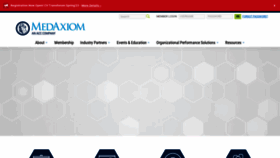 What Medaxiom.com website looked like in 2022 (1 year ago)