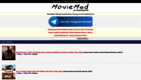 What Moviemad.design website looked like in 2022 (1 year ago)