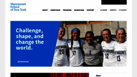 What Marymountnyc.org website looked like in 2022 (1 year ago)