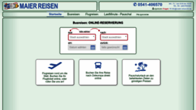 What Maier-reisen24.de website looked like in 2022 (1 year ago)