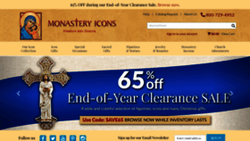 What Monasteryicons.com website looked like in 2022 (1 year ago)
