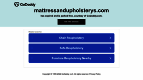 What Mattressandupholsterys.com website looked like in 2022 (1 year ago)