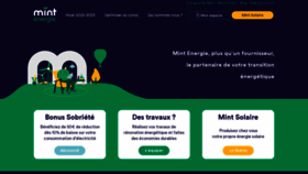 What Mint-energie.com website looked like in 2022 (1 year ago)