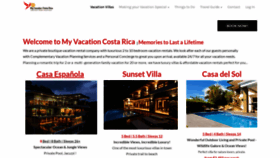 What Myvacationcostarica.com website looked like in 2022 (1 year ago)