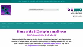What Mamisquilts.com website looked like in 2022 (1 year ago)