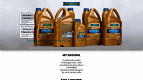 What My.ravenol.com website looked like in 2023 (1 year ago)