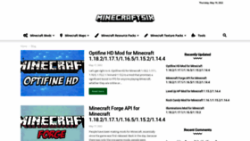 What Minecraftsix.com website looked like in 2023 (1 year ago)