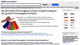 What Meta-preisvergleich.de website looked like in 2023 (3 years ago)