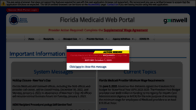 What Mymedicaid-florida.com website looked like in 2023 (1 year ago)