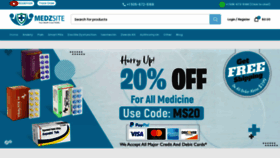 What Medzsite.com website looked like in 2023 (1 year ago)