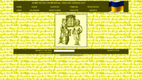 What Medievalgenealogy.org.uk website looked like in 2023 (3 years ago)