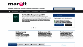 What Marqit.nl website looked like in 2023 (1 year ago)