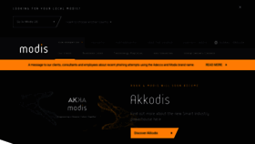 What Modis.com website looked like in 2023 (1 year ago)