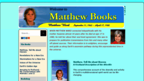 What Matthewbooks.com website looked like in 2023 (1 year ago)