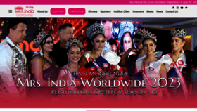 What Mrsindiaworldwide.com website looked like in 2023 (1 year ago)