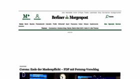 What Morgenpost.de website looked like in 2023 (1 year ago)