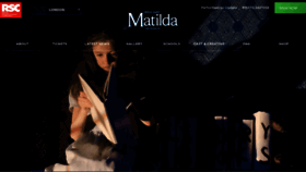 What Matildathemusical.com website looked like in 2023 (1 year ago)