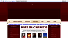 What Milosierdzieboze.pl website looked like in 2023 (1 year ago)