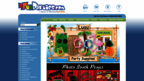 What Makesparties.com website looked like in 2023 (1 year ago)