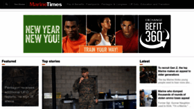 What Marinecorpstimes.com website looked like in 2023 (1 year ago)