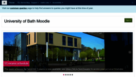 What Moodle.bath.ac.uk website looked like in 2023 (1 year ago)