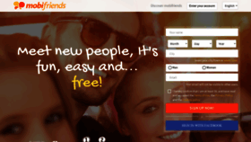 What Mobifriends.com website looked like in 2023 (1 year ago)