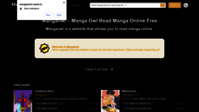 What Mangaowl.to website looked like in 2023 (1 year ago)