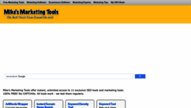 What Mikes-marketing-tools.com website looked like in 2023 (1 year ago)