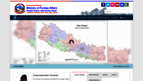 What Mofa.gov.np website looked like in 2023 (1 year ago)