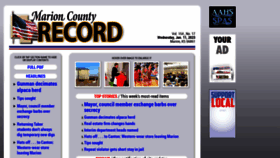 What Marionrecord.com website looked like in 2023 (1 year ago)