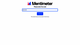 What Menti.com website looked like in 2023 (1 year ago)