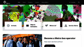 What Metro.net website looked like in 2023 (1 year ago)