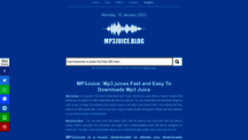 What Mp3juice.blog website looked like in 2023 (1 year ago)