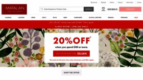 What Matalan.co.uk website looked like in 2023 (2 years ago)