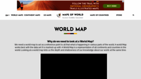 What Mapsofworld.com website looked like in 2023 (1 year ago)