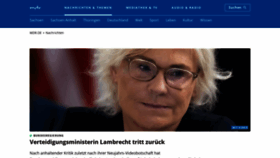 What Mdr.de website looked like in 2023 (2 years ago)