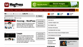 What Magpress.com website looked like in 2023 (1 year ago)