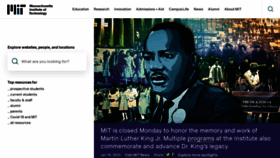 What Mit.edu website looked like in 2023 (3 years ago)
