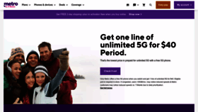 What Metrobyt-mobile.com website looked like in 2023 (1 year ago)
