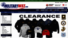What Militarybest.com website looked like in 2023 (1 year ago)