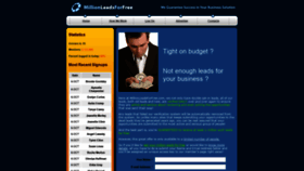What Millionleadsforfree.com website looked like in 2023 (2 years ago)