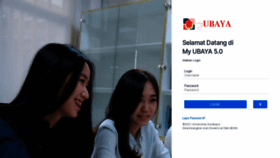 What My.ubaya.ac.id website looked like in 2023 (1 year ago)