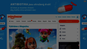 What Mimibazar.cz website looked like in 2023 (1 year ago)