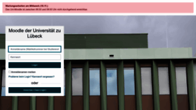 What Moodle.uni-luebeck.de website looked like in 2023 (1 year ago)