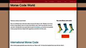 What Morsecode.world website looked like in 2023 (1 year ago)