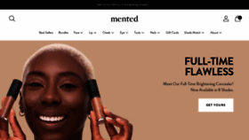 What Mentedcosmetics.com website looked like in 2023 (1 year ago)