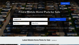 What Mobilehomeparkstore.com website looked like in 2023 (1 year ago)