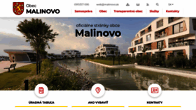 What Malinovo.sk website looked like in 2023 (1 year ago)