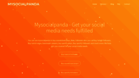 What Mysocialpanda.com website looked like in 2023 (1 year ago)