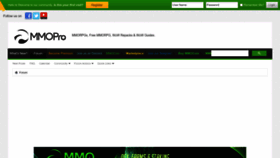 What Mmopro.org website looked like in 2023 (1 year ago)
